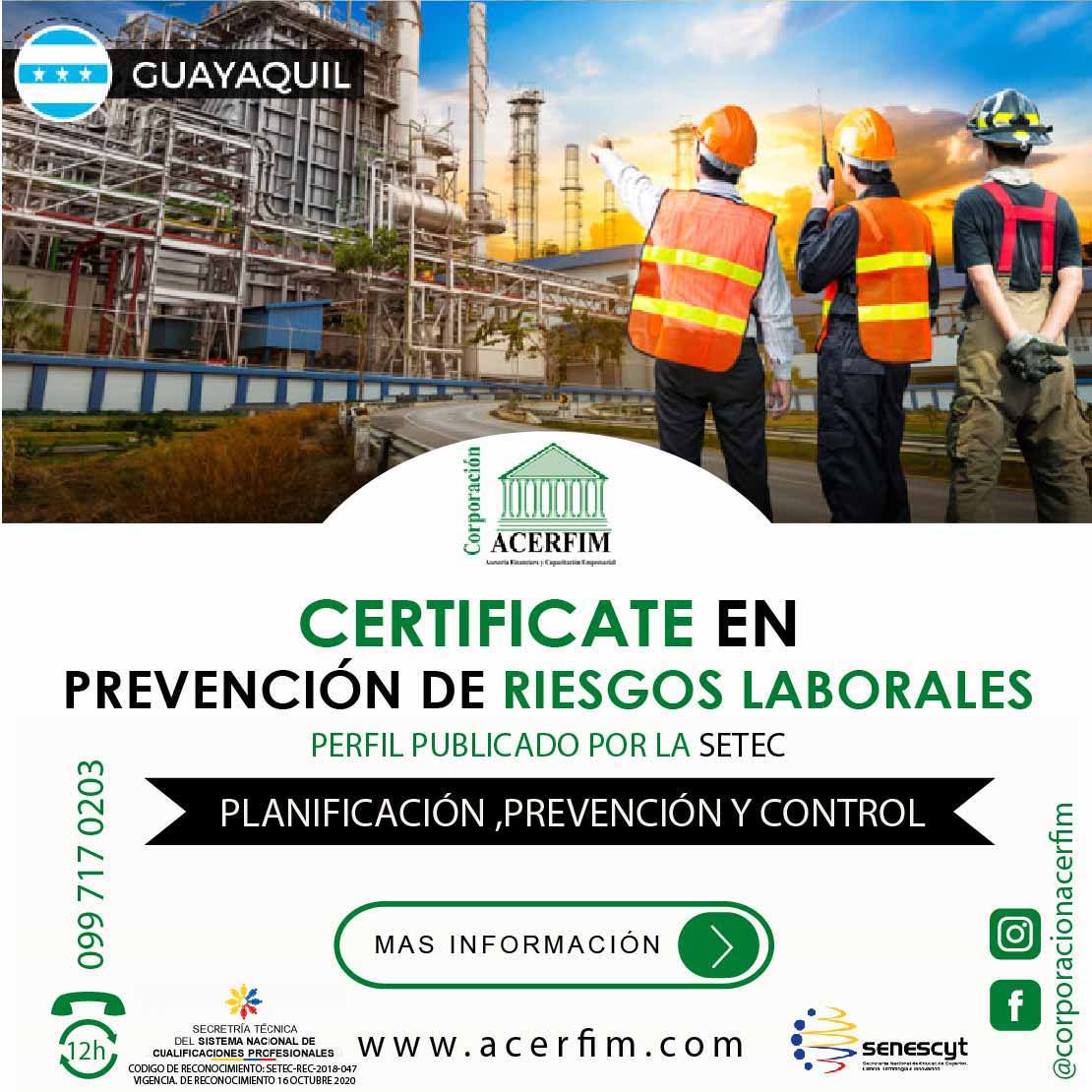 Prevención en riesgos laborales