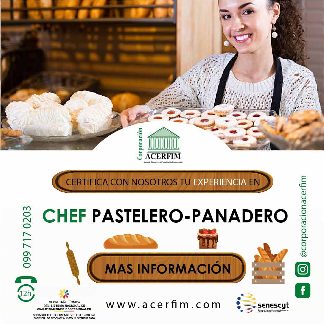 Chef pastelero - panadero - NTE INEN 2 457:2008